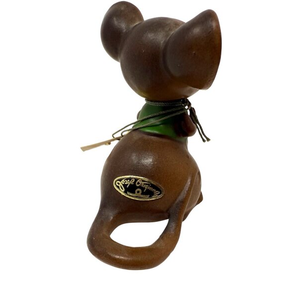 Vintage Josef Originals Mouse Village Figurine Proud Papa Kitsch MCM - Picture 5 of 7